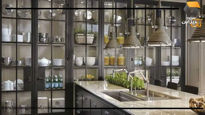 سفارش کابینت شیشه‌ای