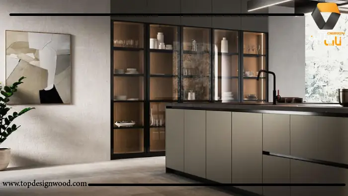 قیمت کابینت شیشه‌ای