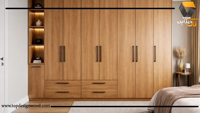 کمد دیوری روکش چوب